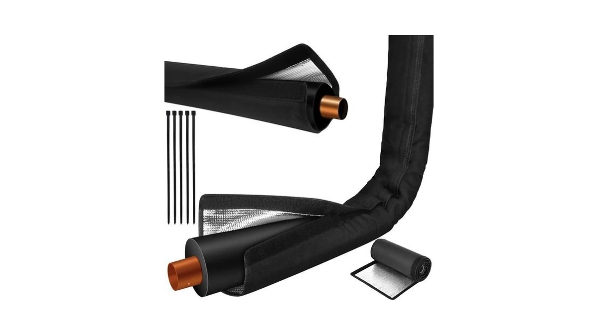 Outdoor Hvac Copper Pipe Insulation Cover, 72x10.2 Inch Flexible 600d