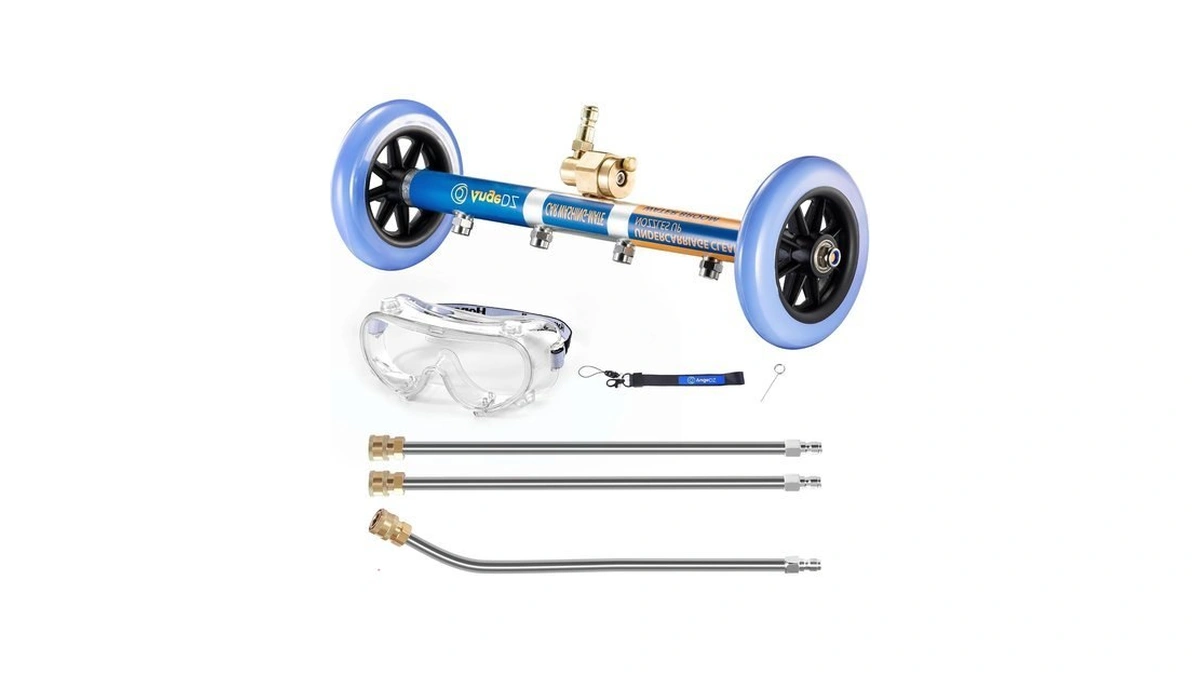 Angedz Undercarriage Pressure Washer Attachment, 16" Water Broom, Power Washer