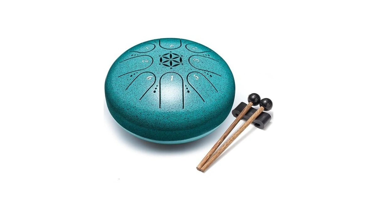 Steel Tongue Drum 6 Inch 8 Notes Musical Instrument, Rain