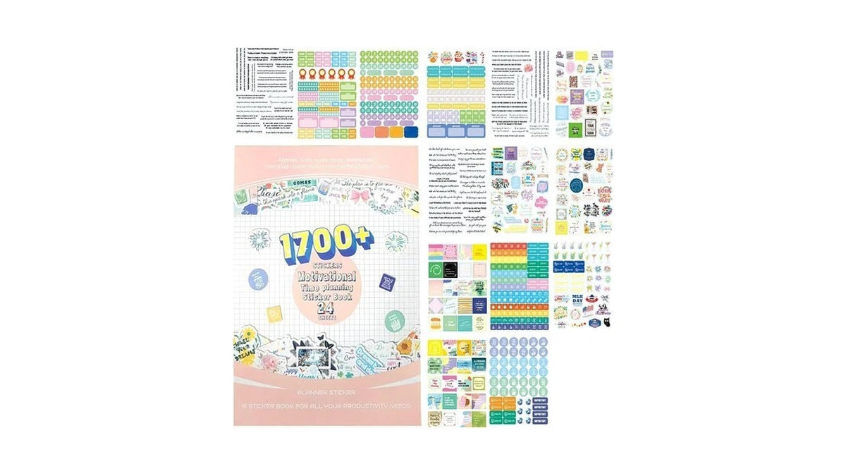 1700+ Functional Decorative Planner Stickers Set (inspirational Time)