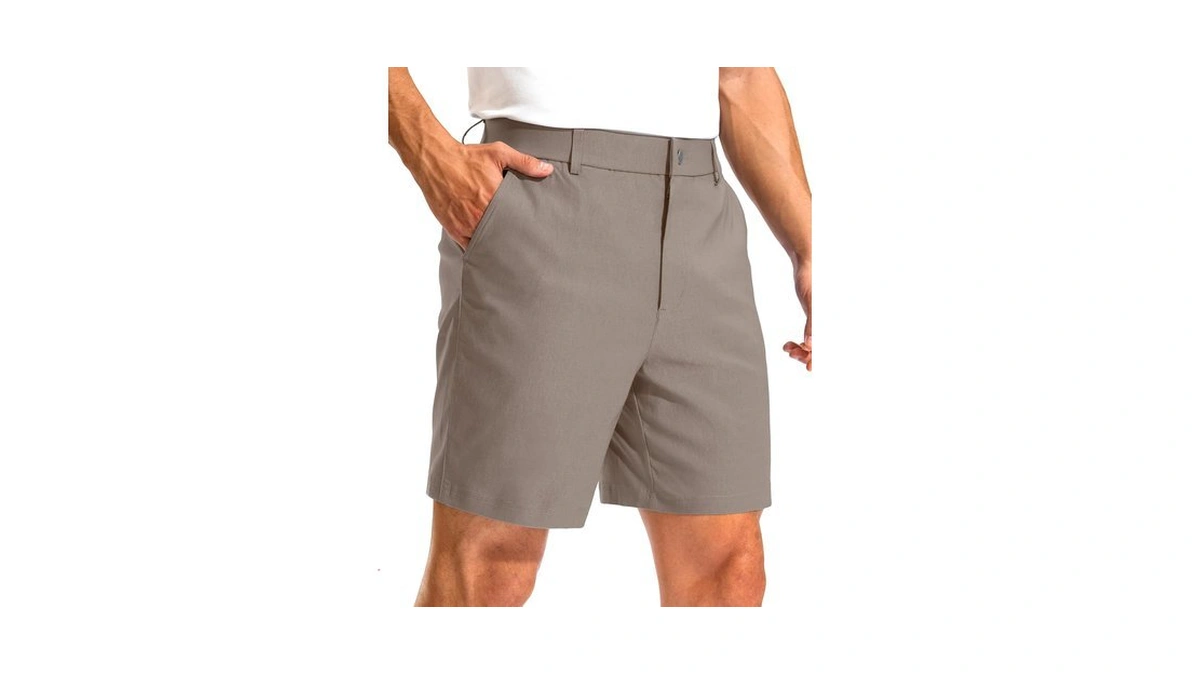 Pudolla Men's Golf Shorts 7"/9" With 3 Pockets(carbon Dust 38wx7l)