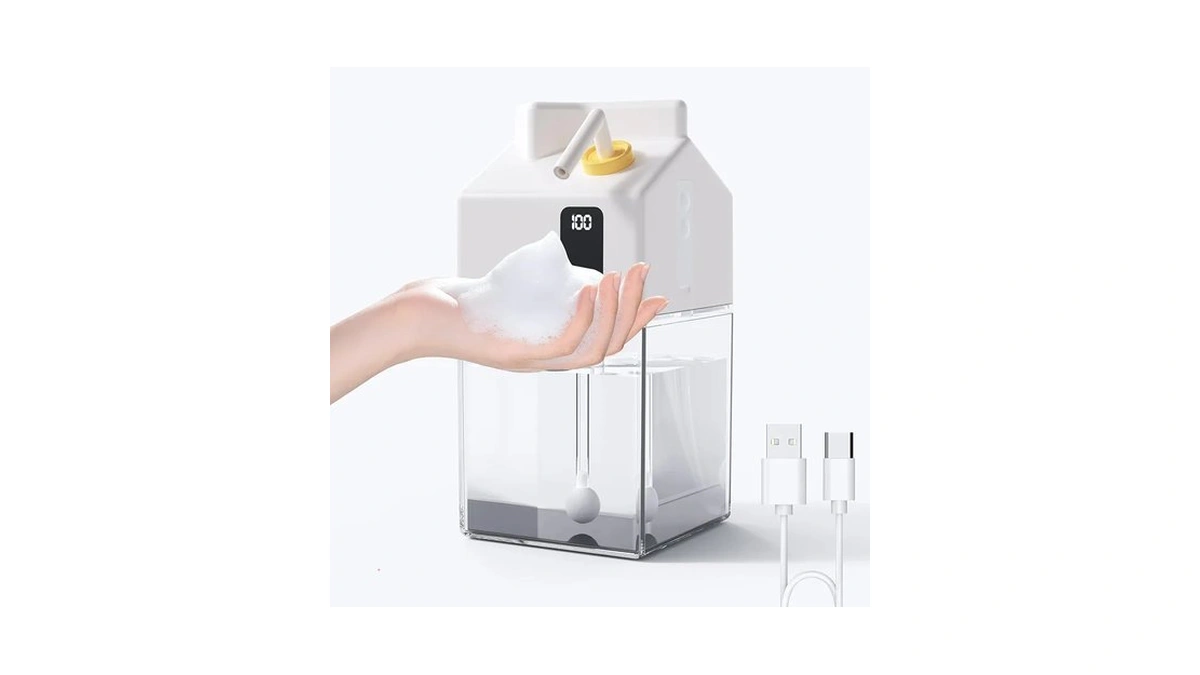 Automatic Foaming Soap Dispenser Touchless, Usb Rechargeable Smart Hand Dish
