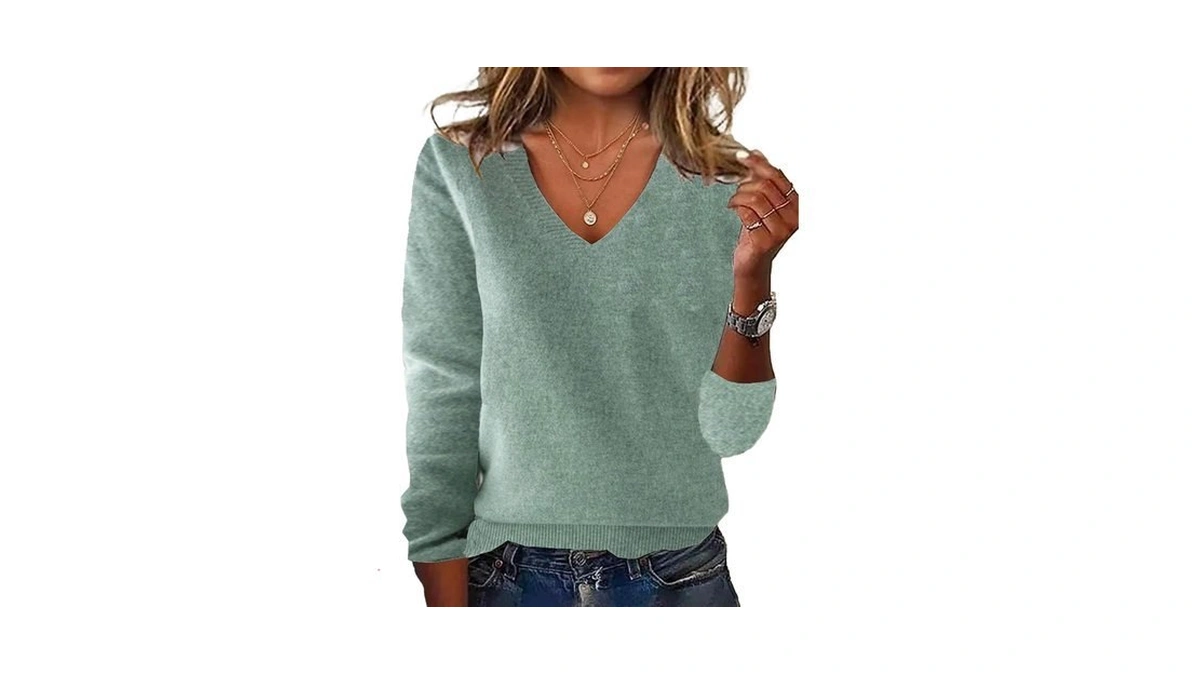 Sweaters For Women Knit Pullover Long Sleeve Fall Tops Light