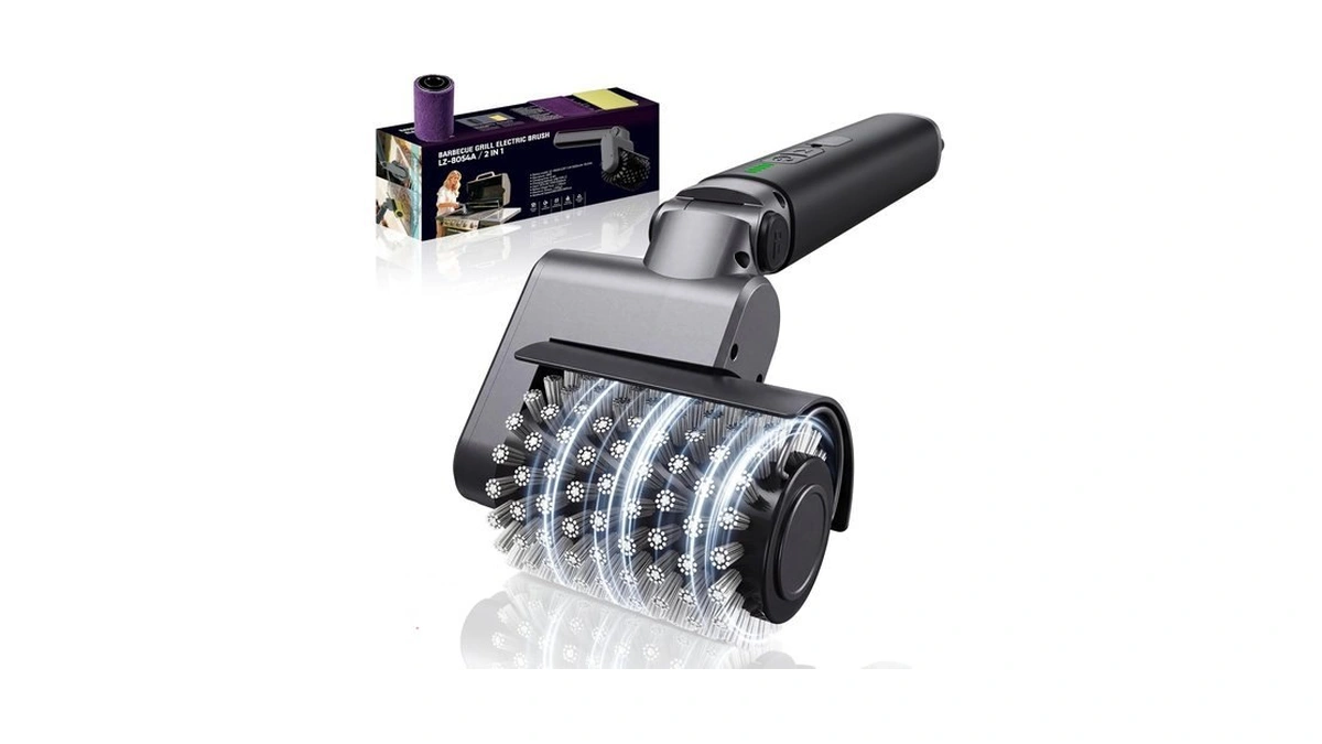 Electric Grill Brush, Cordless Rechargeable Bbq Grill Cleaner