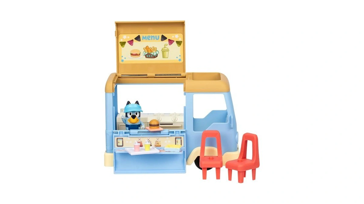Bluey Let’s Play Chef Food Truck Playset, Convertible Food Truck