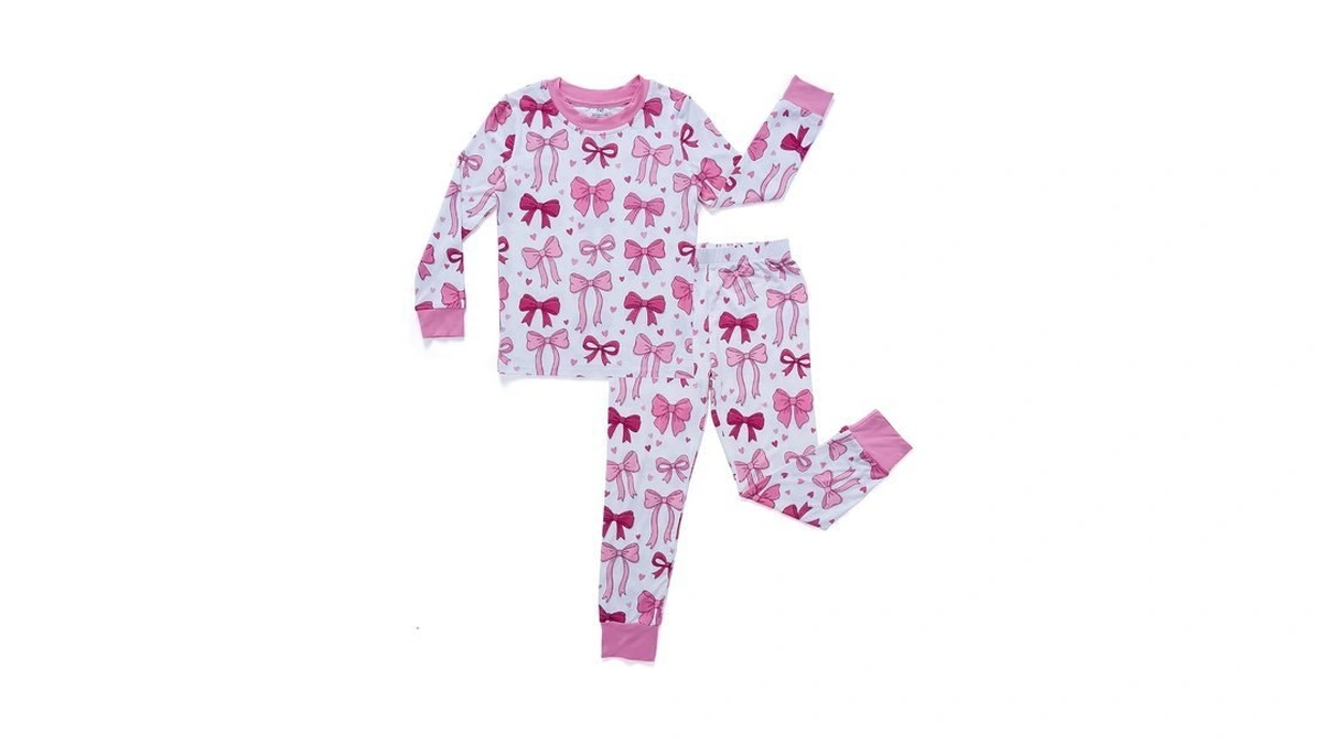 Tulivie Kids 2 Piece Bamboo Viscose Long Sleeve Top And