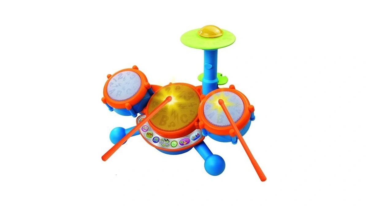 Vtech Kidibeats Kids Drum Set, Orange