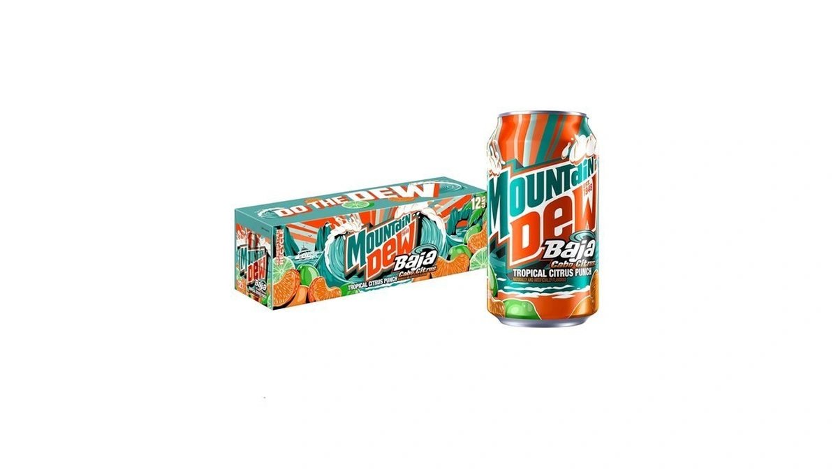 Mountain Dew, Baja Cabo Citrus12 Fl Oz Cans (pack Of