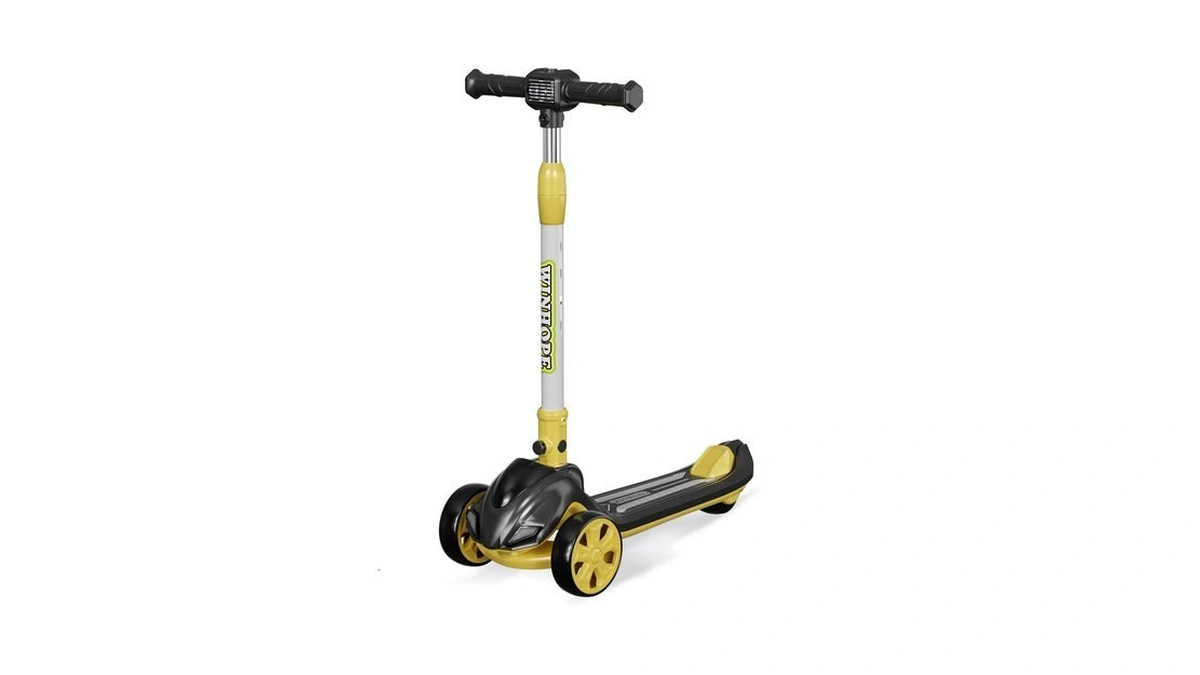 3-wheel Foldable Scooter With Led Wheels, Adjustable Handlebar Ages 3-8