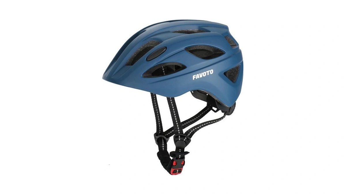 Favoto Kids Bike Helmet For Children, Blue Adjustable Toddler Bicycle