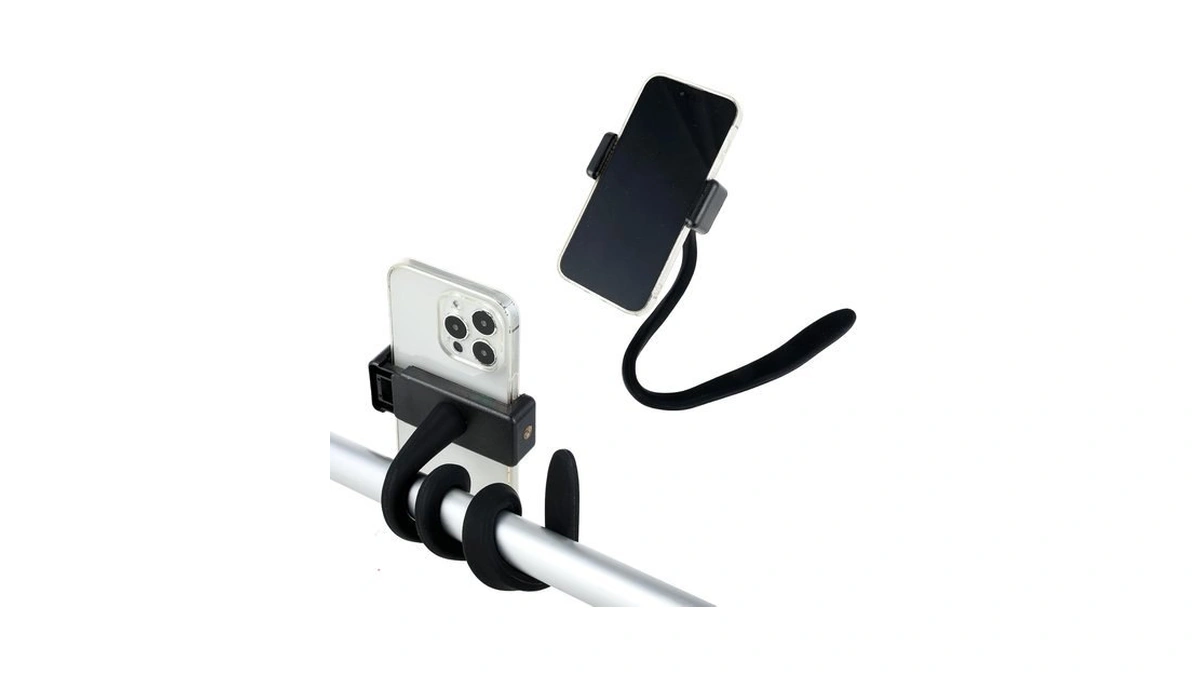 Stroller Phone Holder, Portable Flexible Cell Phone Holder Stand With