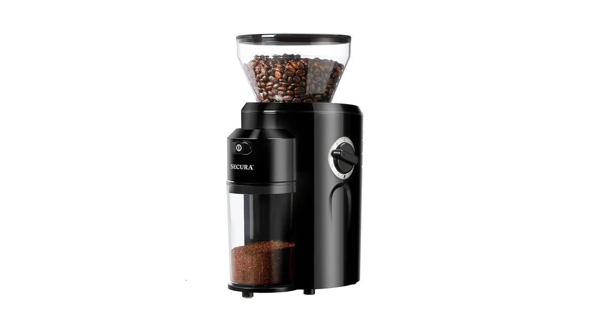 Secura Conical Burr Coffee Grinder, Electric Coffee Grinder With 18