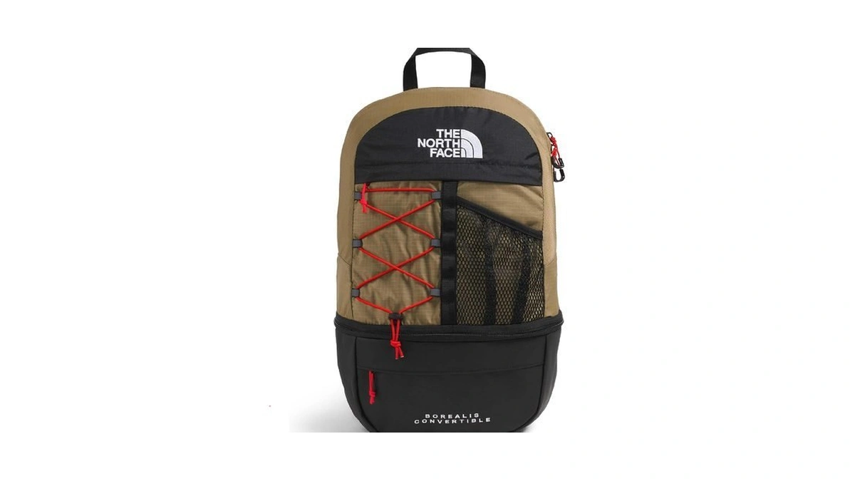 The North Face Borealis Convertible Pack, Cedar/lava Red, One Size