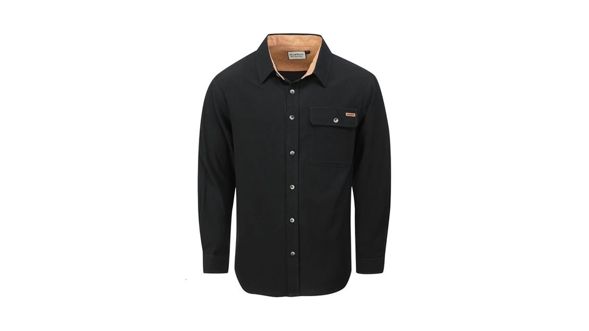Drazivon Men's Button Down Long Sleeve 100% Cotton Flannel Shirt