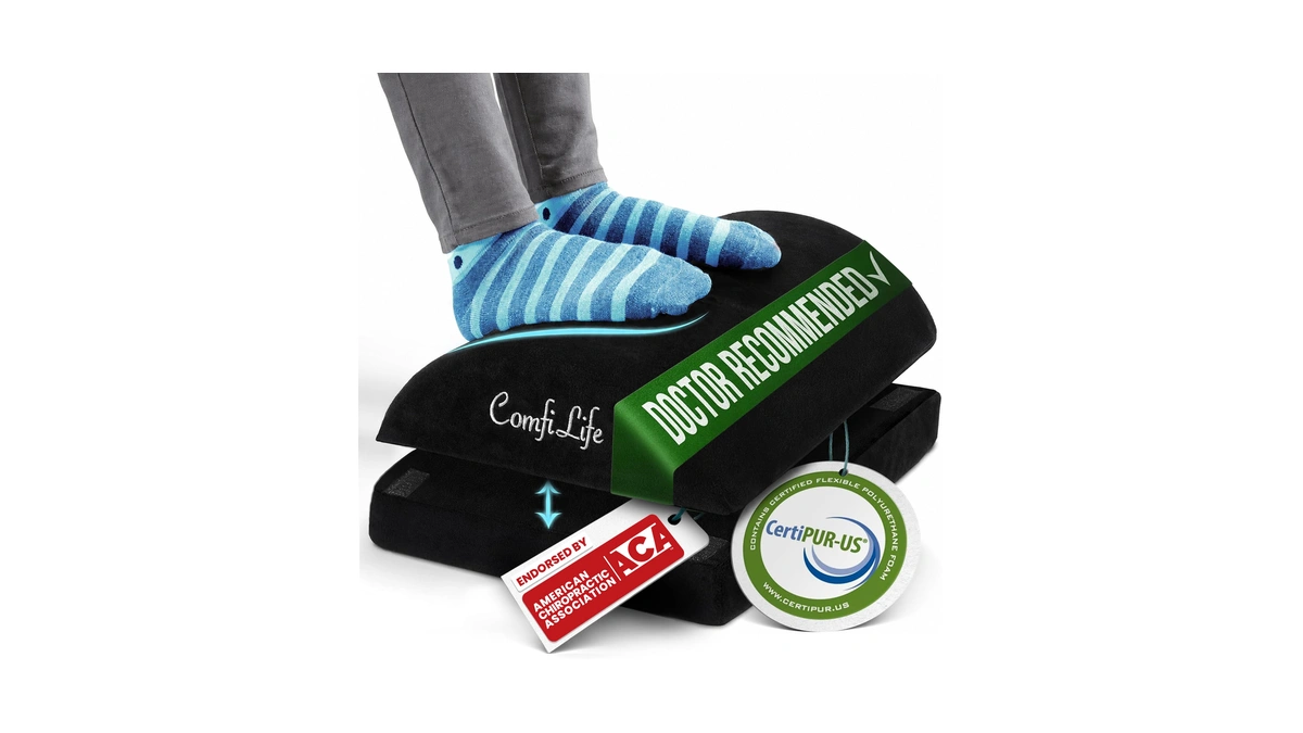 Comfilife Foot Rest For Under Desk At Work β Adjustable