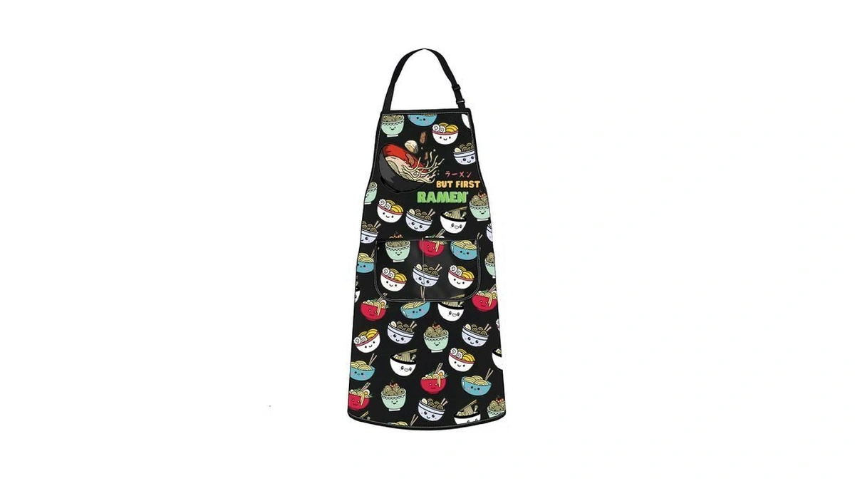 Wzmpa Funny Ramen Grilling Apron Ramen Lover Gift But First