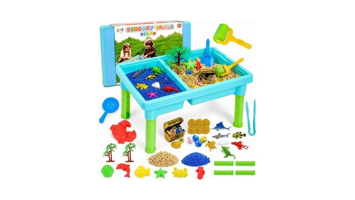 Carolart Ocean Sensory Table, Sand Table, Standing Sensory Bin
