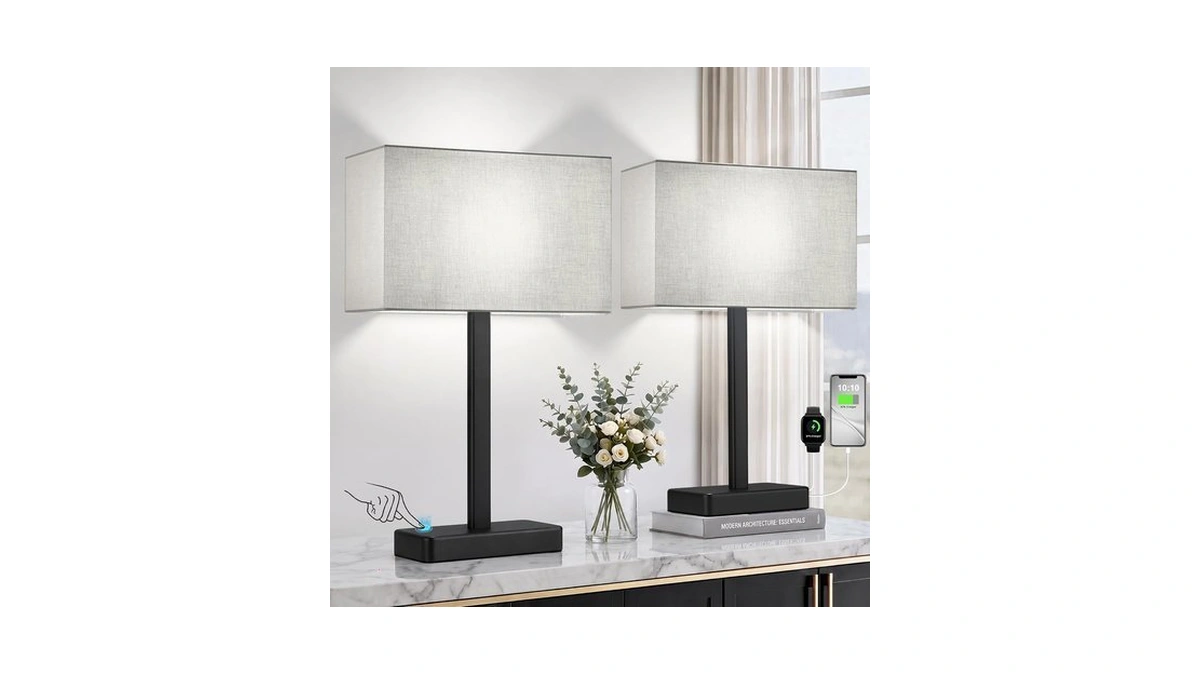 Touch Lamps For Nightstand Set Of 2, Lamp For Bedroom