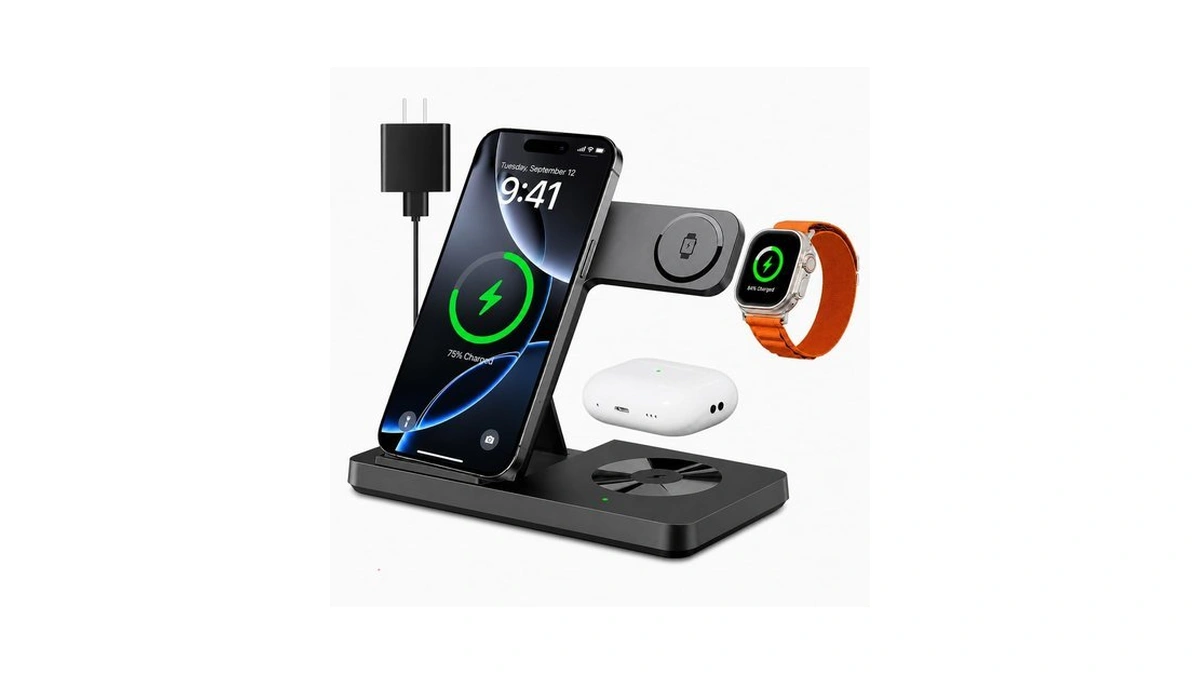 3 In 1 Charging Station,wireless Charger Stand Multiple Devices For