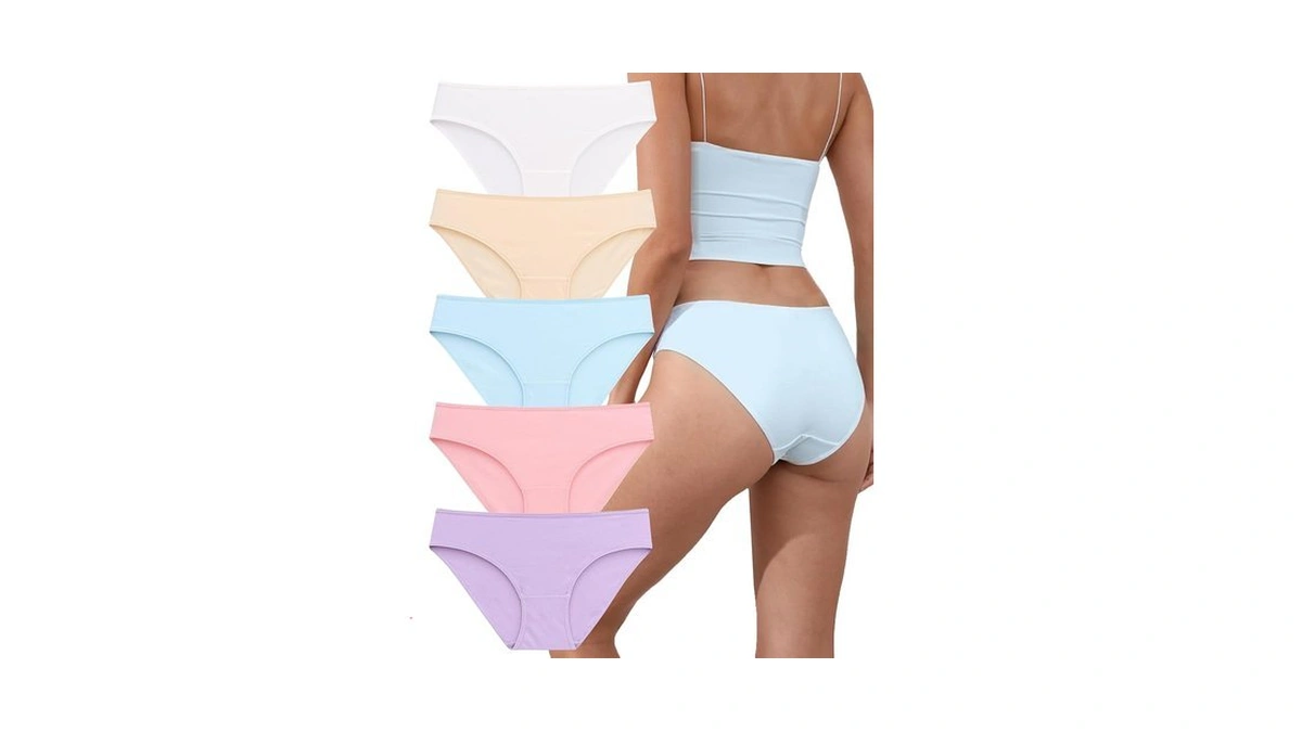 Mcowod Underwear Women Pack, Cotton Panties For Women Wide Gusset,