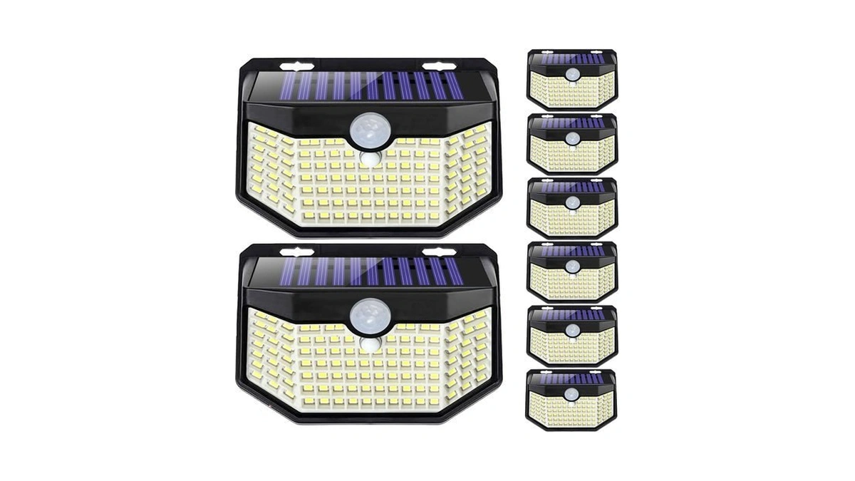 Hmcity 120 Led Outdoor Solar Lights With Motion Sensor And