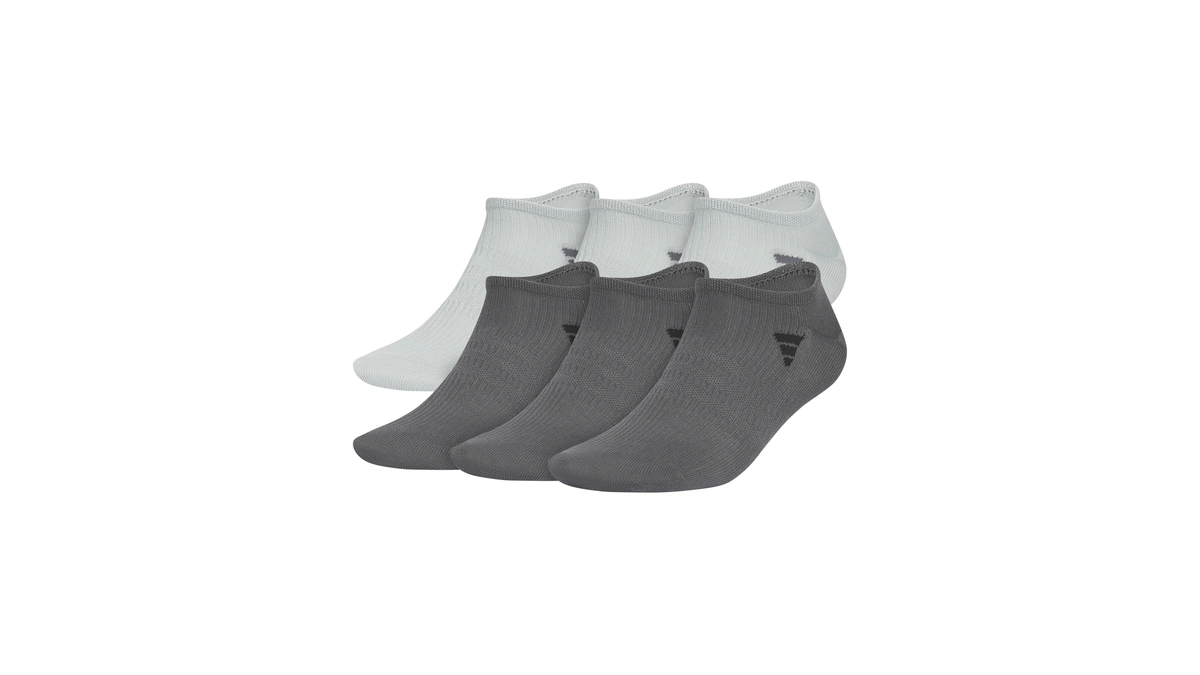Adidas Men's Superlite No Show Socks 6 Pairs