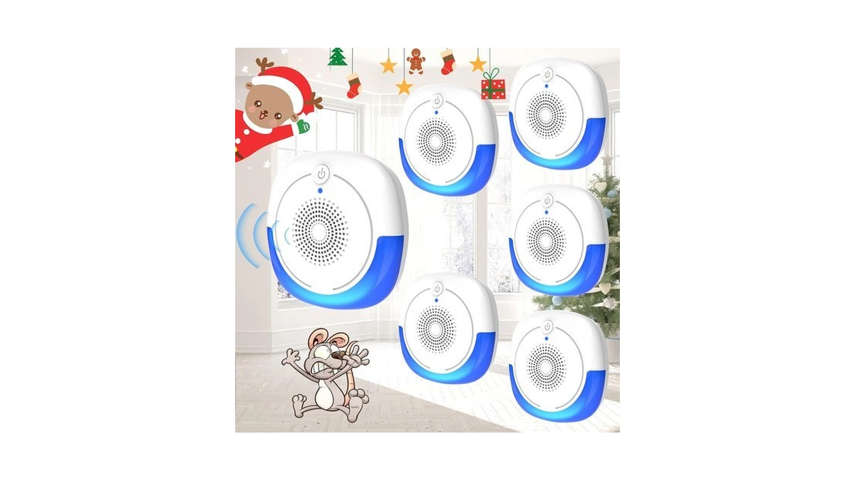 Ultrasonic Pest Repeller, 6pack Ant Traps Indoor, Mouse Repellent For