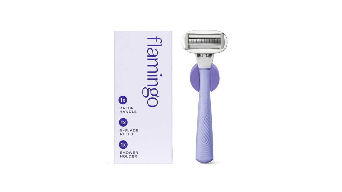 Flamingo Razors For Women - Razor Handle And Blade Refill