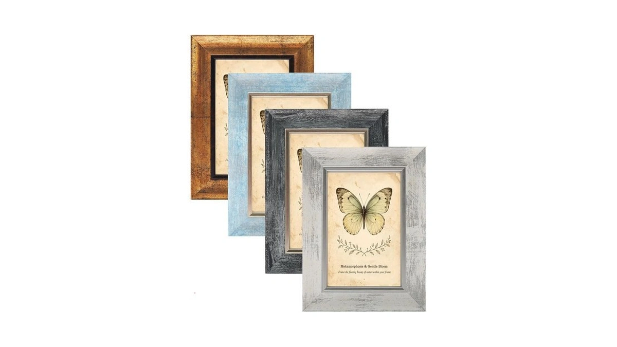 Xuanluo 4x6 Picture Frames Set Of 4,rustic Retro Photo Frame(multicolor)