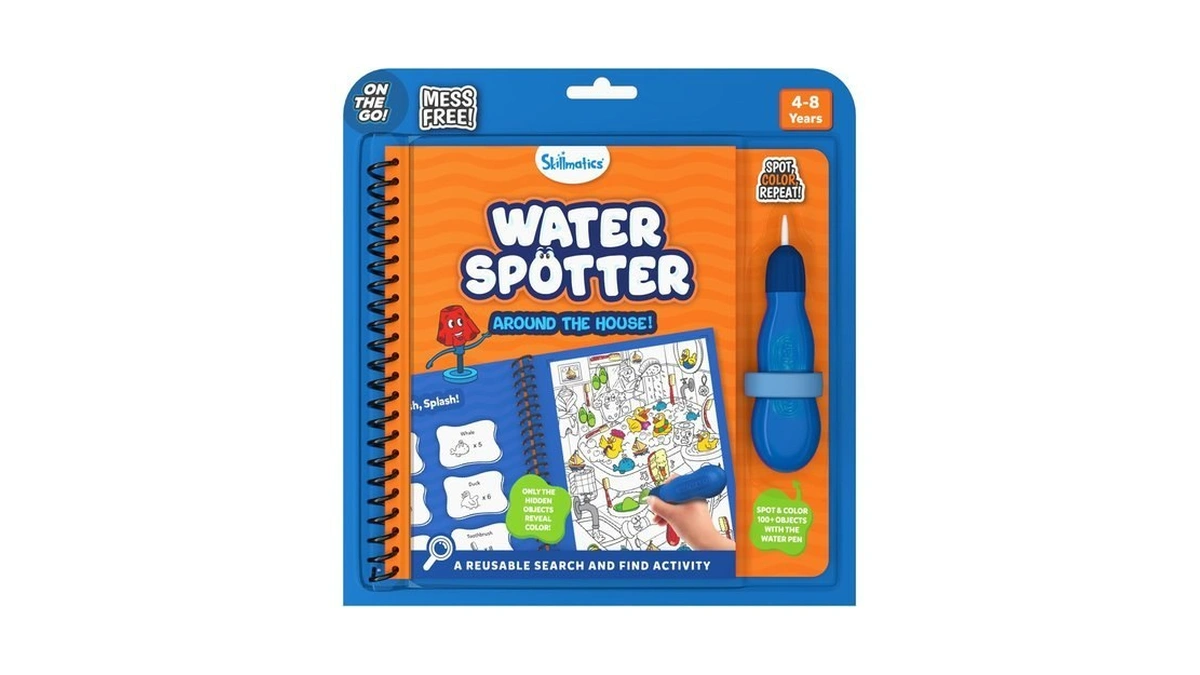 Skillmatics Water Spotter, Around The House, Travel Toy, Activity Book