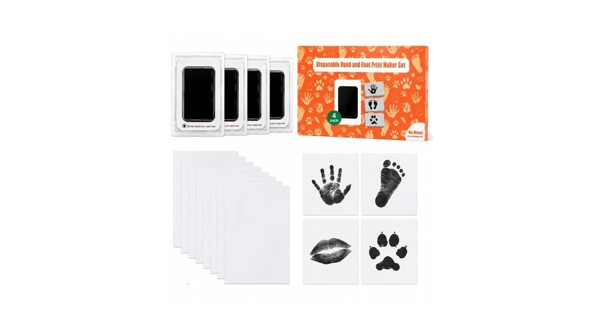 Oukang Inkless Baby Hand And Footprint Kit