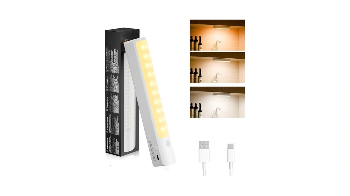 Liyih Under Cabinet Lights Wireless,rechargeable Led Cabinet Lights
