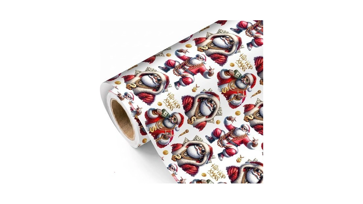 Untrochu Funny Christmas Wrapping Paper Roll For Men Women -