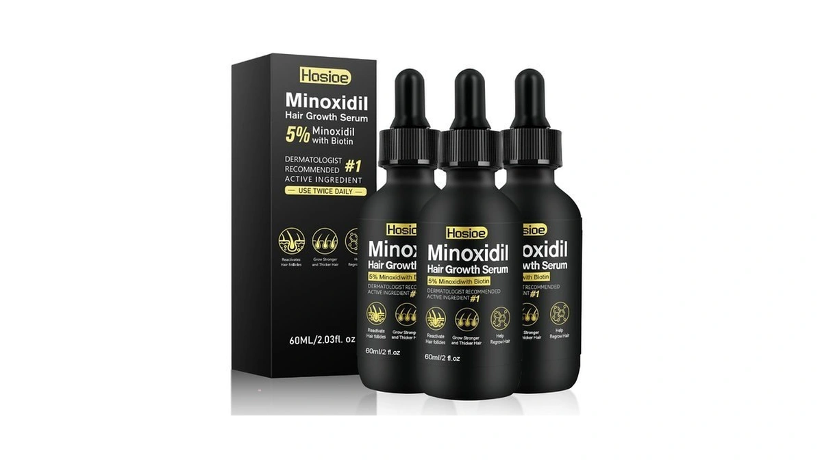 5% Minoxidil Hair Growth Serum For Men And Women (3packs)