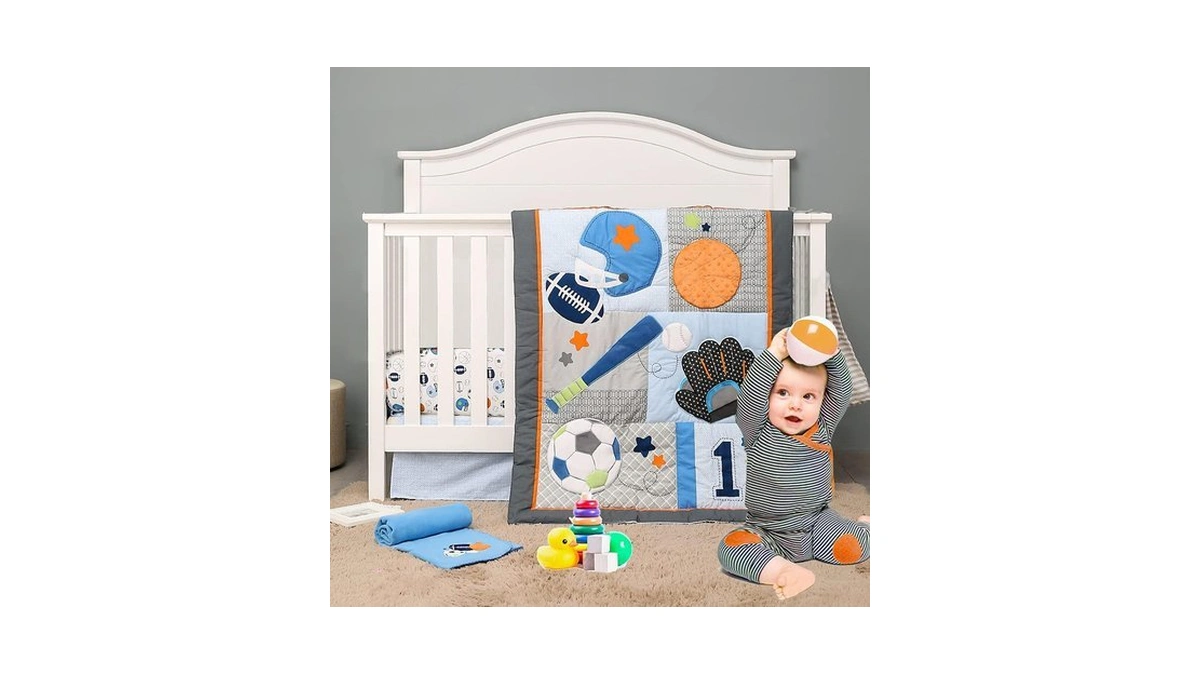 Brandream Sport Baby Crib Bedding Sets - No.1 Champ Ball