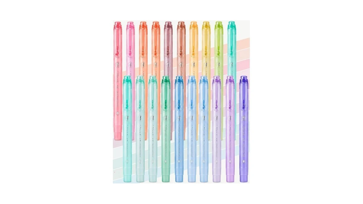 Iomdrwu 20 Colors Pastel Highlighters, Cute Aesthetic Highlighters