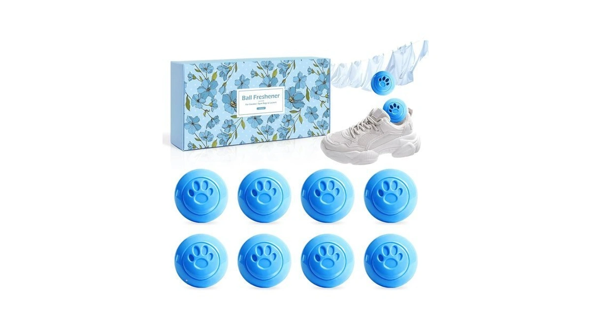 Scentorini Shoe Deodorizer Balls, 8 * Linen Scent Sneaker Deodorizer