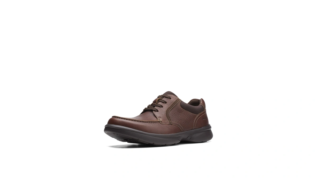 Clarks Men's Bradley Vibe Oxford, Tan Tumbled Leather, 13 Wide