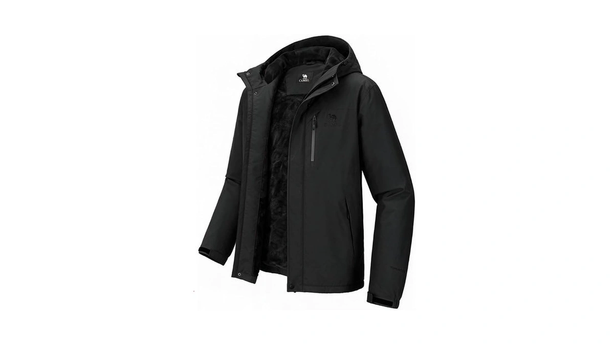 Camel Crown Men's Mountain Snow Waterproof Ski Jacket Detachable Hood