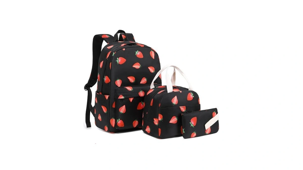 Mimfutu School Backpack For Teen Girls, 3-in-1 Kids Backpack Bookbag