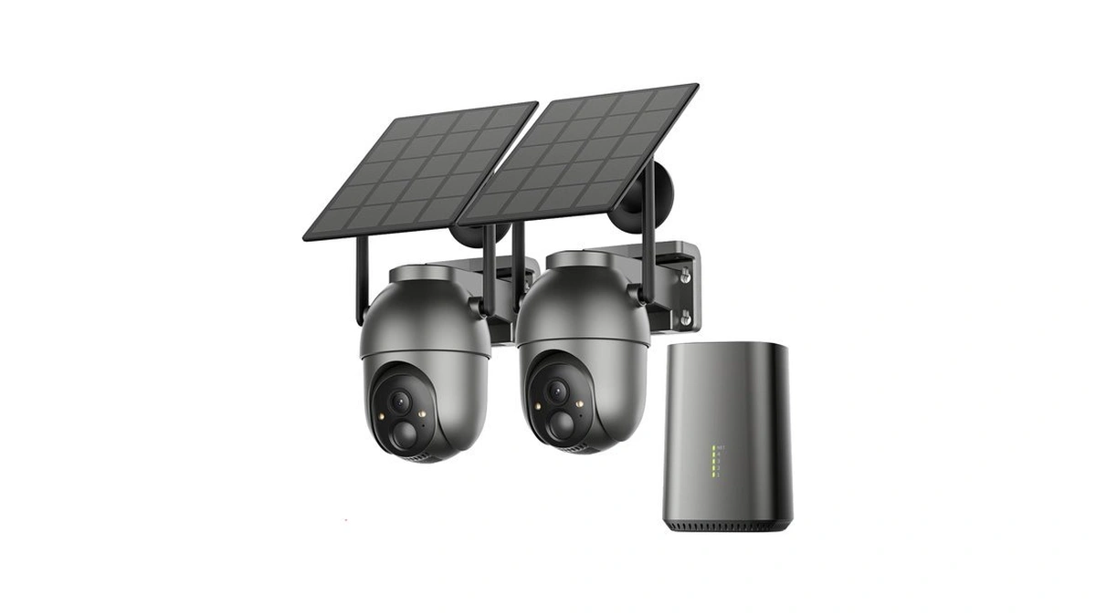 Sehmua Solar Security Cameras Wireless Outdoor, No Subscription, 2-cam Kit