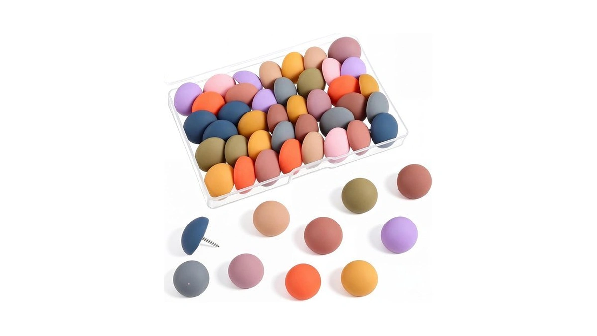 40 Pcs Cute Push Pins For Cork Board, Bulletin Board,