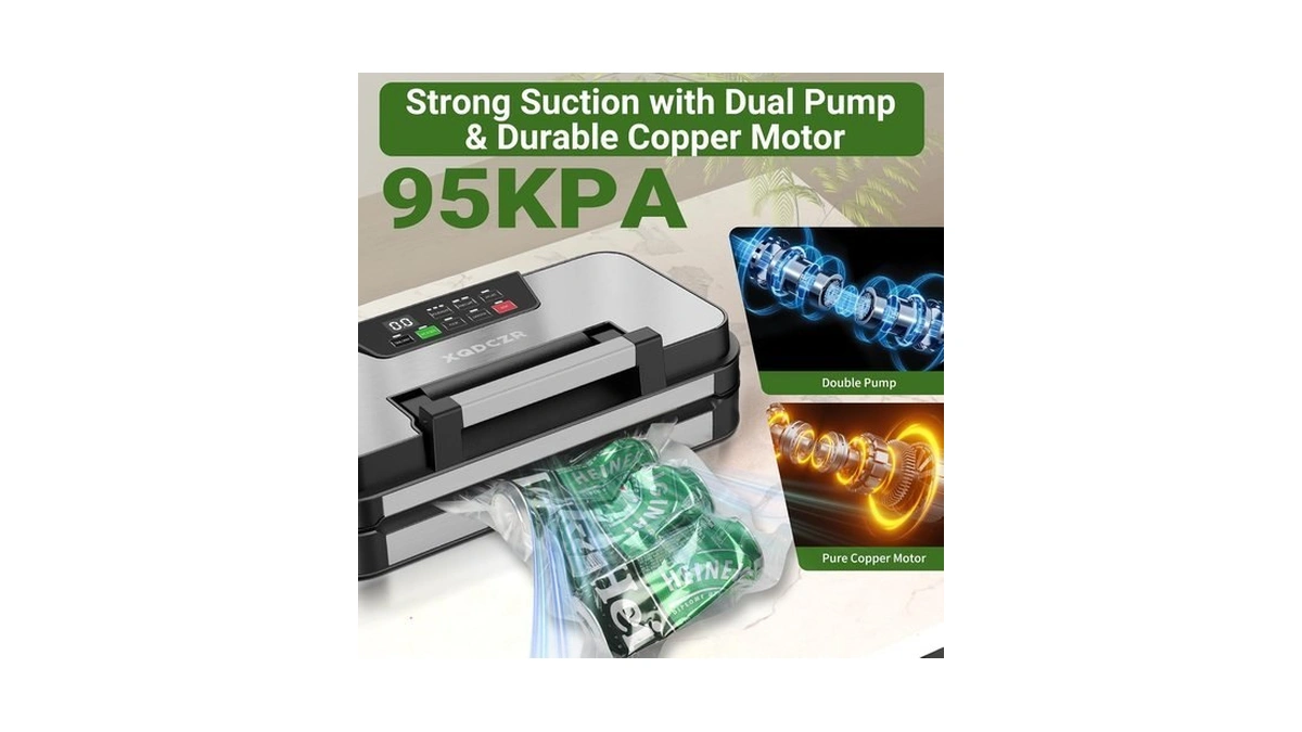Kpa Vacuum Sealer -in- Food Sealing System Wi...