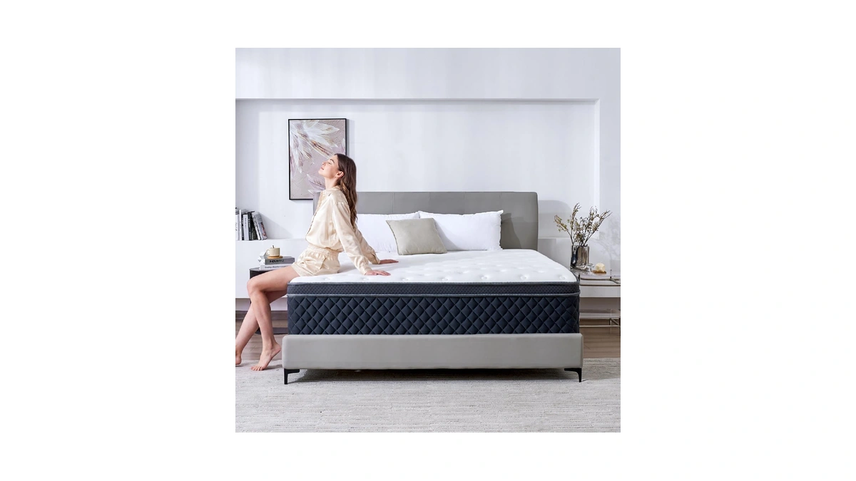 Moxatp Queen Mattress，12 Inch Hybrid Queen Size Mattress In A
