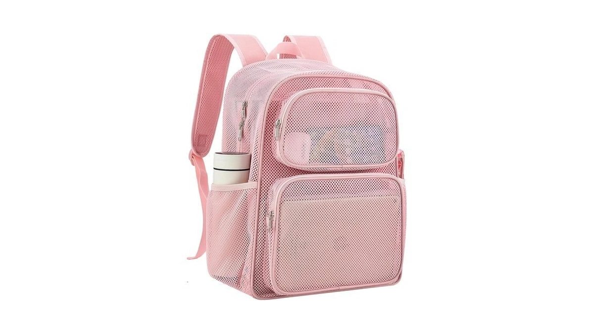 May Tree Mesh Backpack, Heavy Duty Large Capacity Beach Bag,