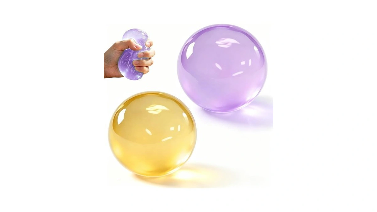 Coconut Oil Squishy,coconut Oil Stress Ball,handmade Malleable Clear Jelly Bubblegum