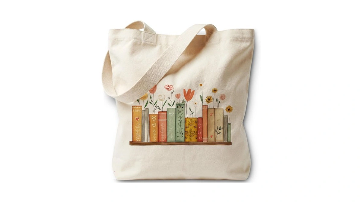 Lrybud Reading Canvas Tote For Women, Canvas Bag For Women