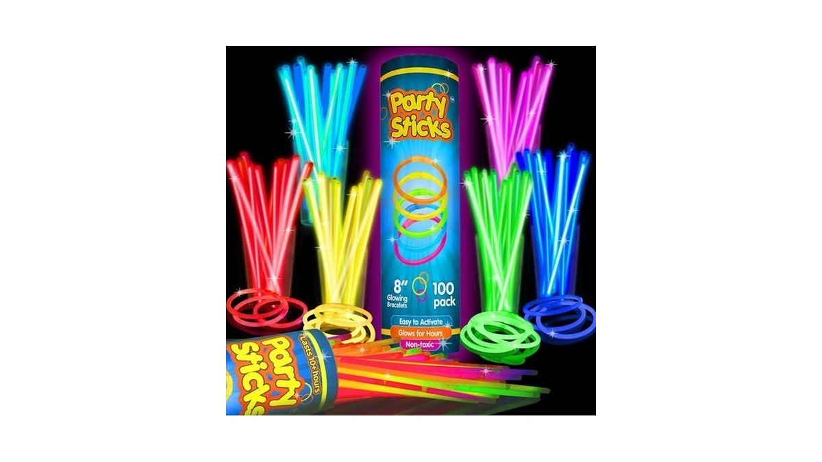 Partysticks Glow Sticks Party Supplies 100pk - 8 Inch Glow