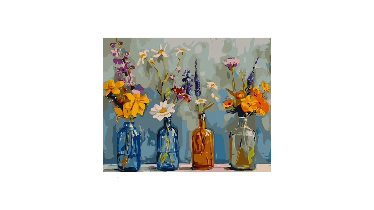 Paintcolor Flowers Paint By Numbers For Adults Beginners