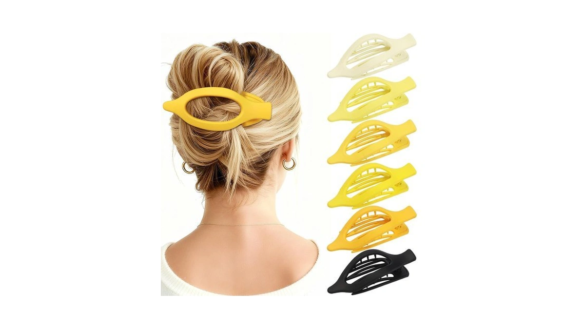 Flat Hair Clips For Women - 6 Pcs French Flat
